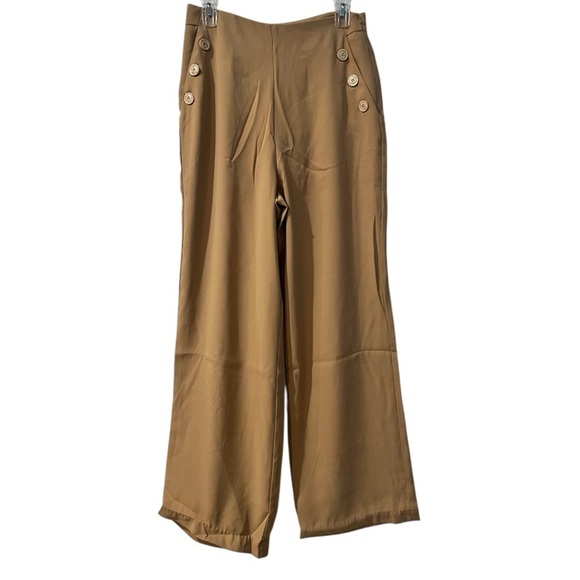 SKIES ARE BLUE Sailor wide leg pants, NWT Size Medium - Picture 1 of 11